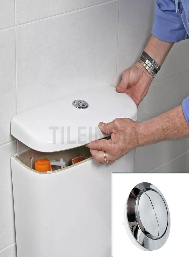 TILEINDIA Dual Flush Push Button Toilet Water Tank | Replaceable Round Toilet Flushing Button | Compatible with all brands | universal toilet flush (58 mm / 2.28 inch) button 2pc - Image 5